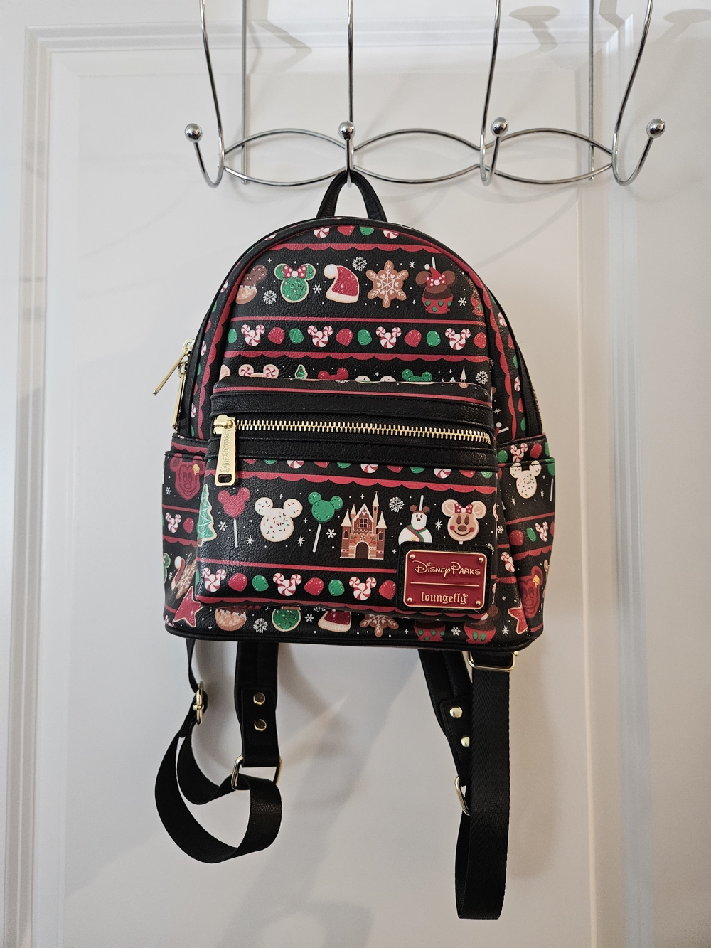 Disney Parks Loungefly Black Holiday Sweets Mini Backpack - Picture 2 of 9